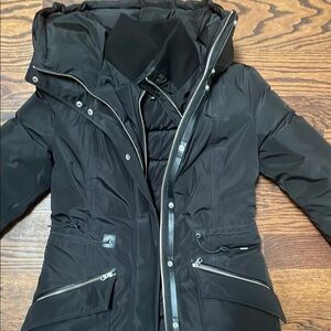 Women's Black Hooded Jacket